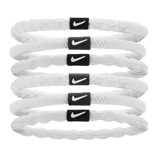 Nike Flex Haardband (Verpakking van 6) (Wit/Zwart) - Image 1