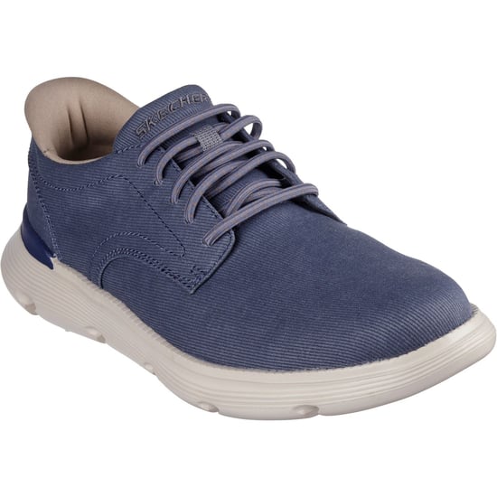 Skechers Garza Clive Cotton Men's Blue Lace-Up Shoes - Image 1