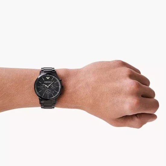 Emporio Armani AR2485 Men's Black Metal Watch
