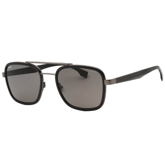 Hugo Boss Grey Polarized Lens Dark Ruthenium Grey Sunglasses