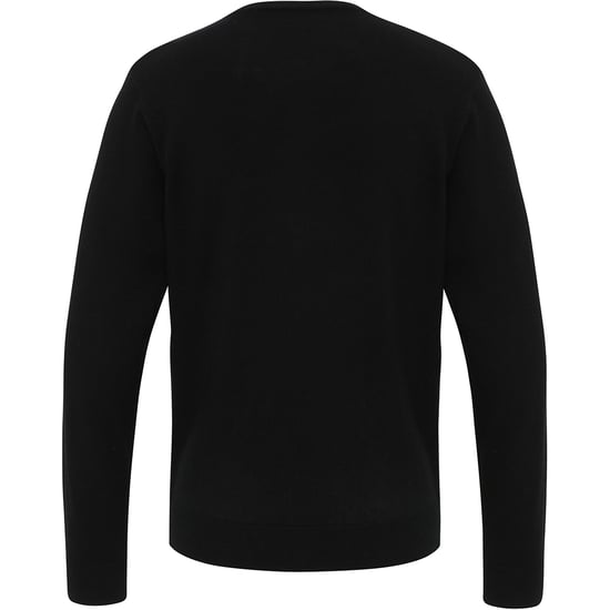 Premier Mens Essential Acrylic V-Neck Sweater (Black) - Image 2