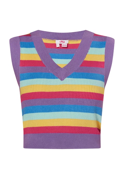 Mymo gebreide trui Dames Violet veelkleurig - Image 1