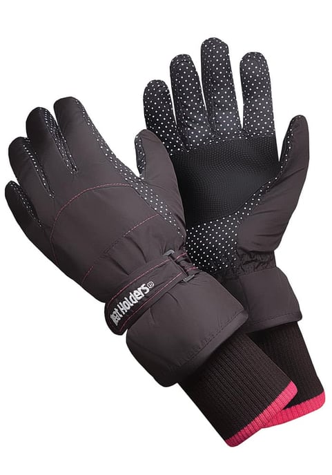 Ladies Extra Padded Waterproof Insulated Thermal Winter Ski Gloves - Image 1