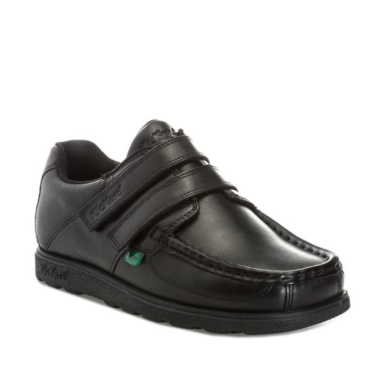 Kickers Junior Fragma Strap-sko i svart för pojkar - Image 2