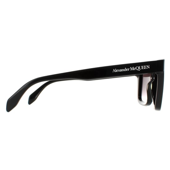Alexander McQueen Square Mens Shiny Black Grey Gradient AM0301S