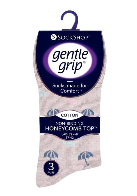 6 paar sokken zonder elastiek damessokken met zachte grip - GG170 - Image 2