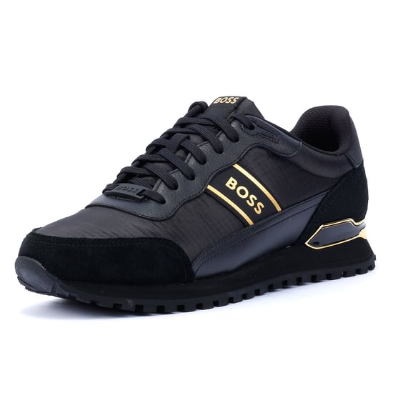 Boss Parkour Runn Men's Black/Gold Trainers - Image 3