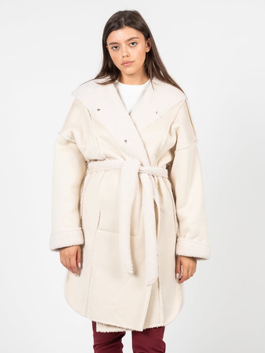 Liu Jo Coat Woman's Beige - Image 3