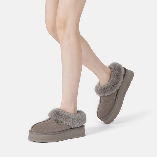 EVER AU Australia Women Topknot Leather Slippers