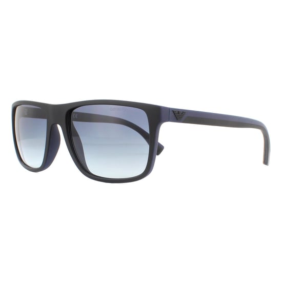 Emporio Armani Sunglasses EA4033 58644L Black and Rubber Blue  Blue Gradient