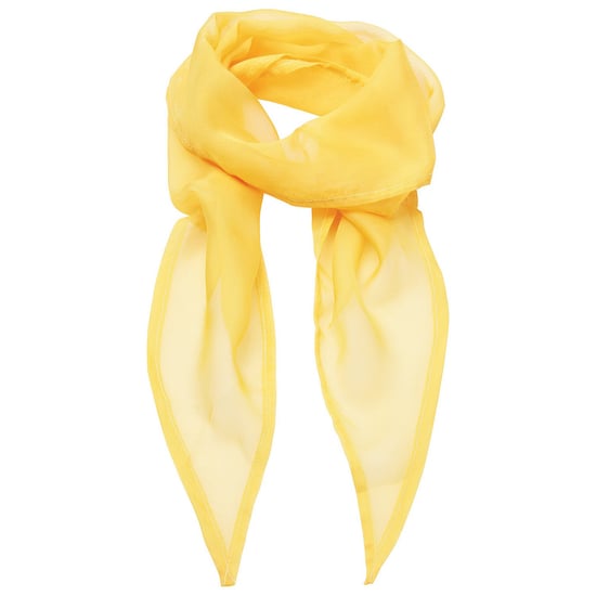 Premier Unisex Adult Colours Chiffon Scarf (Sunflower) - Image 1