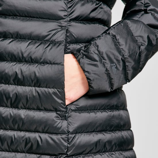 Peter Storm Women's Long Down Insulated and Water Repellent Jacket with Hood, Winter Coat