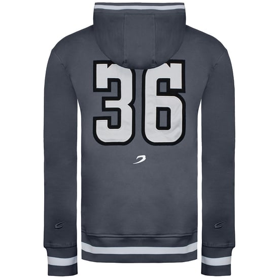 BoxRaw 36 by Teddy Mens Charcoal Atlas Hoodie - Image 2
