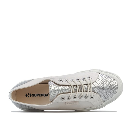 Women's Superga 2750 Estreme Classic Pumps in White silver - Image 5