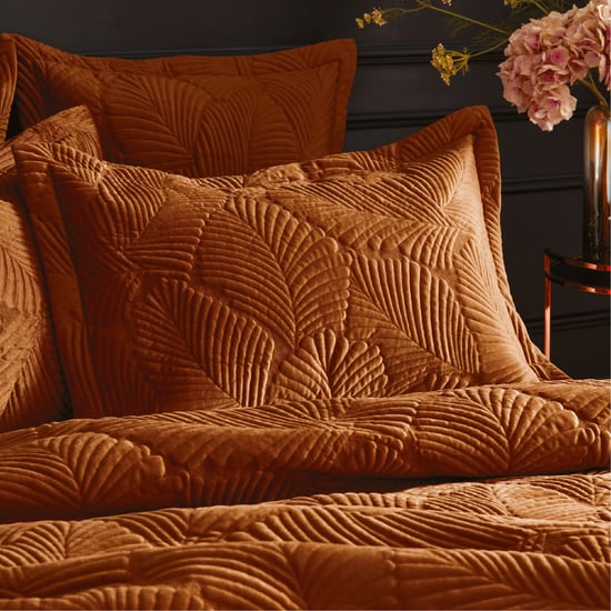 Paoletti Palmeria Quilted Velvet Duvet Cover Set - Image 2