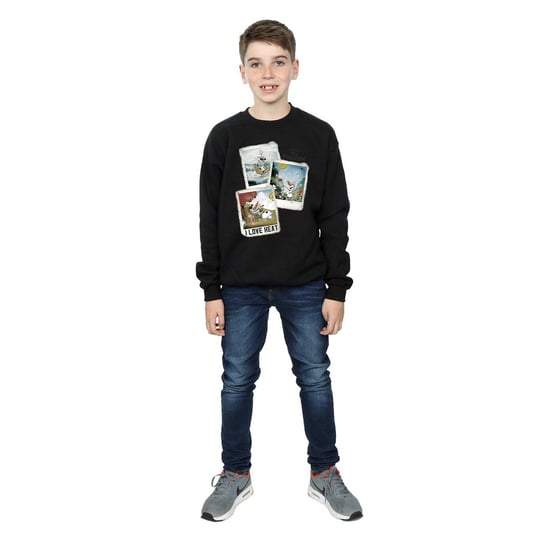 Disney Boys Frozen Olaf Polaroid Sweatshirt (Black)