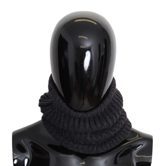 Dolce & Gabbana Zwarte Heren Balaclava Kasjmier Gebreide Nekwrap Hoed - Image 1