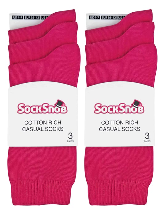 Sock Snob - 6 par enfärgade bomullsstrumpor för damer - Image 2