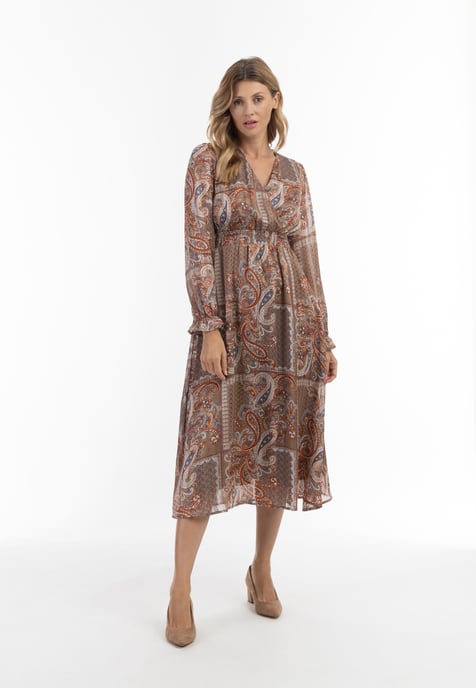 usha paisley print maxi dress nowles