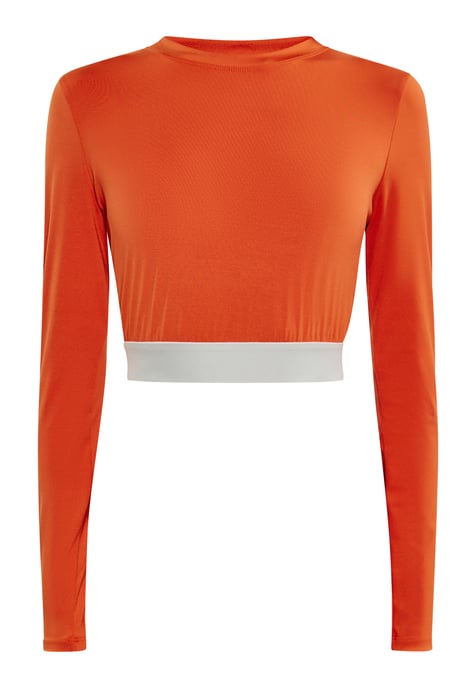 Mymo Longsleeve Dames oranje - Image 1