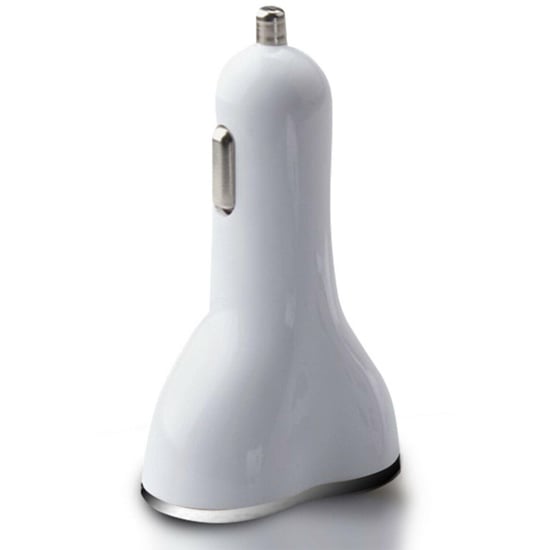 Aquarius Powerful & 4-Port Universal USB Car Charger White