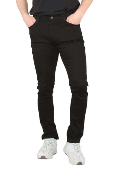 MYT Mens Skinny Fit Jeans Stretch Denim in Black - Image 1