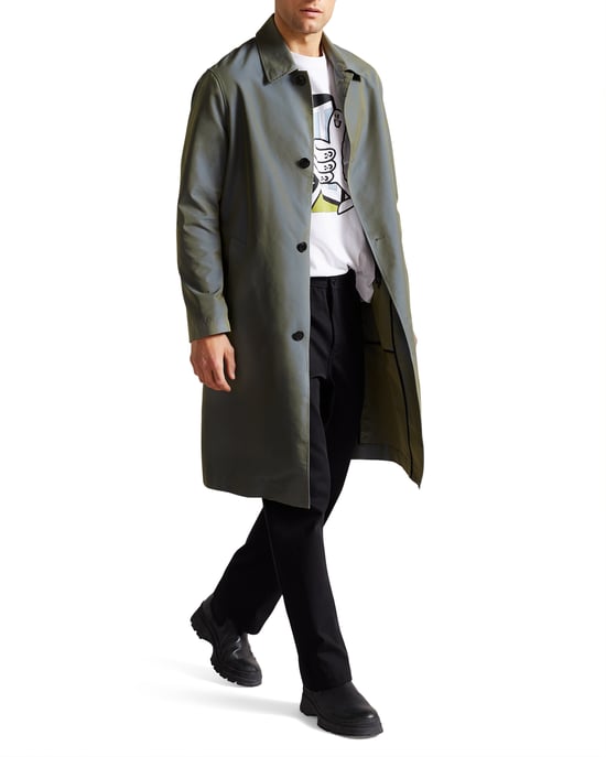 Ted Baker Hever Two Tone Mac, Mid Blue - Image 1