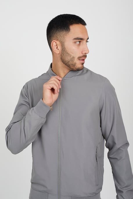 Grey 'Sanjay' Bomber Jacket
