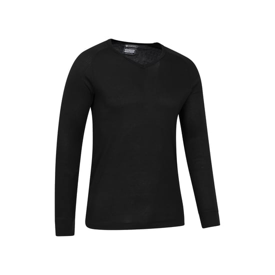 Mountain Warehouse Heren Talus V Hals Thermo Top (Zwart) - Image 3