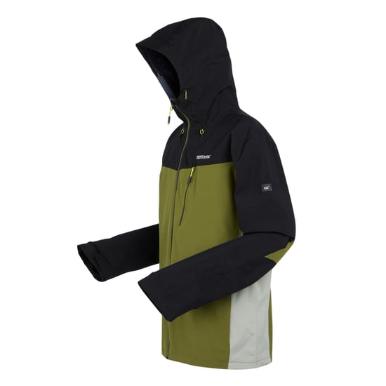 Regatta Mens Birchdale Waterproof Hooded Jacket (Nephrite Green/Black)
