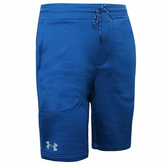 Under Armour Stretch Waist Bottoms Blue Mens Fleece Shorts 1308465 487