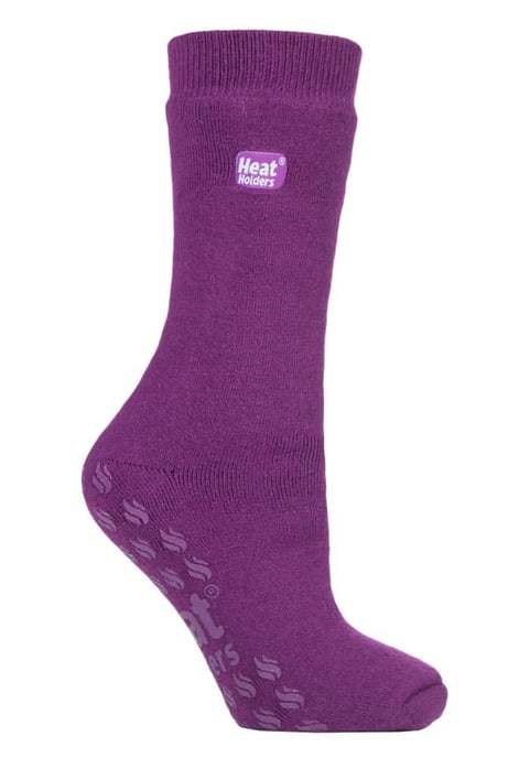 Mens Ladies Thick 3.1 TOG Non Slip Grip Slipper Socks for Raynauds - Image 1