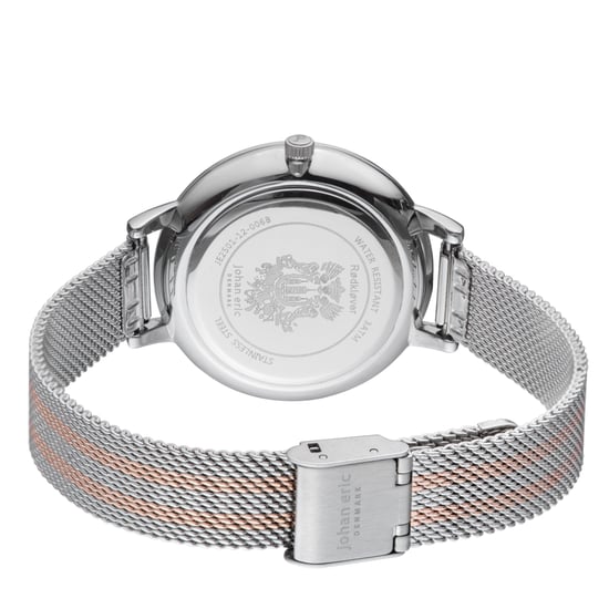 Johan eric:rodklover ss watch ss/rose gold mesh strap