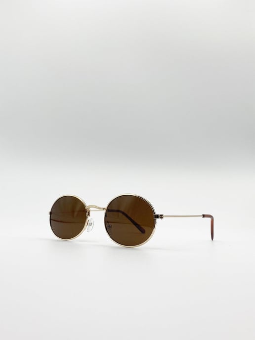 Round Metal Frame Sunglasses