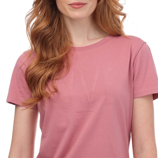 Women's Armani Crewneck T-Shirt in Rose
