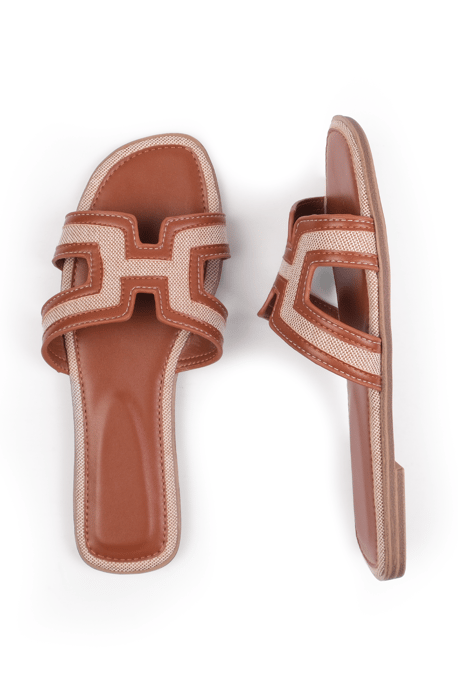 Where's That From Womens 'Surge' Cut Out Strap Flat Sandals