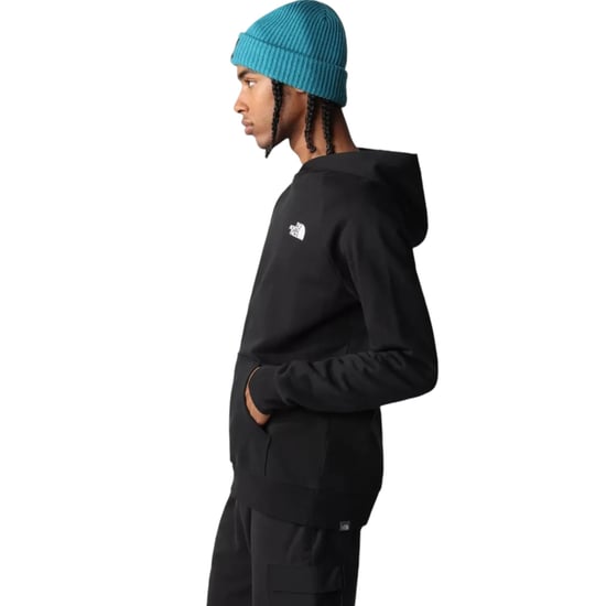 The North Face Mens Raglan Red Box Pullover Hoodie Black