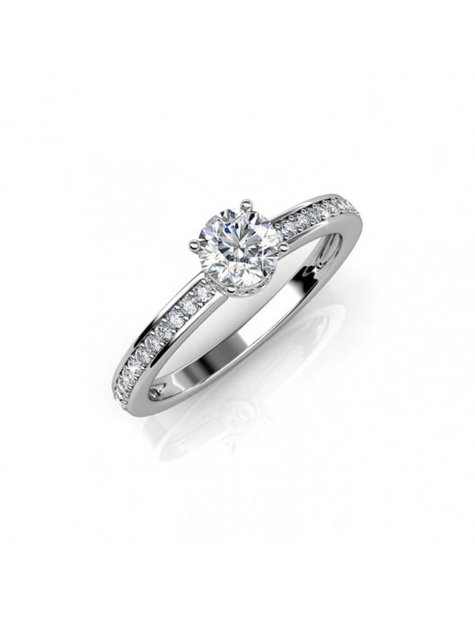 Elise Ring - Silver och kristall - Image 1