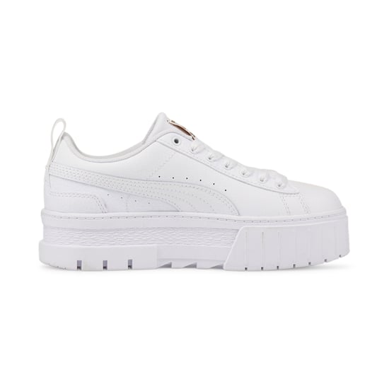 PUMA Kids Girls Mayze Leather Youth Trainers Sports Shoes