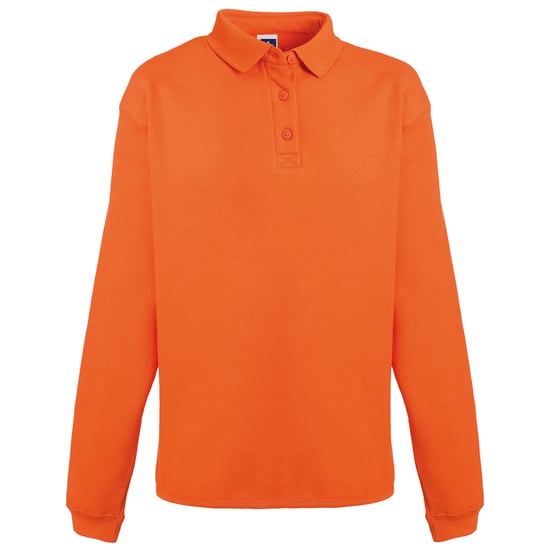 Russell Europe Mens Heavy Duty Collar Sweatshirt (Orange) - Image 1