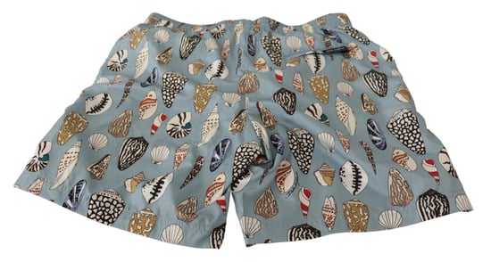 Dolce & Gabbana Herrars Blå Snäcksstrandbadbyxor - Image 5