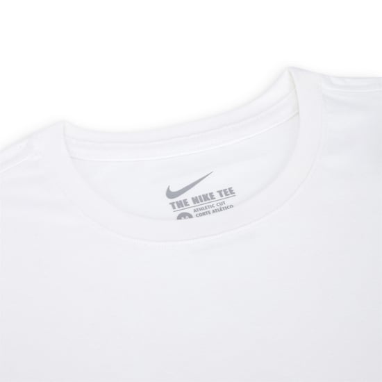 Nike Crew Neck T-Shirt With Embroidered Swoosh White - Image 3
