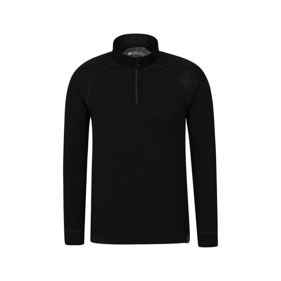 Mountain Warehouse Mens Merino Wool Base Layer Top (Pack of 2) (Black)