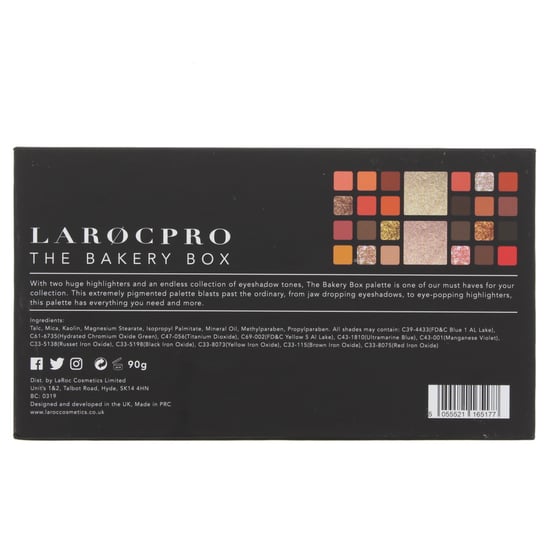 Laroc Pro The Bakery Box Eye Shadow Palette 90g