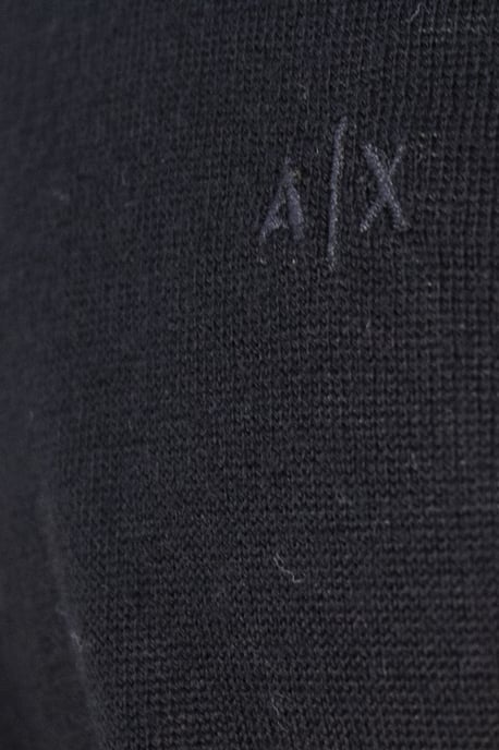 Armani Exchange Men's Knit Jumper In Black