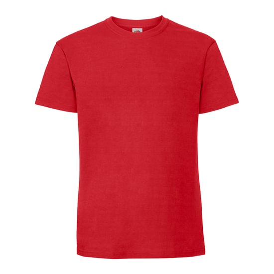 Fruit of the Loom Heren Iconic Premium Ringspun Katoen T-Shirt (Rood) - Image 1