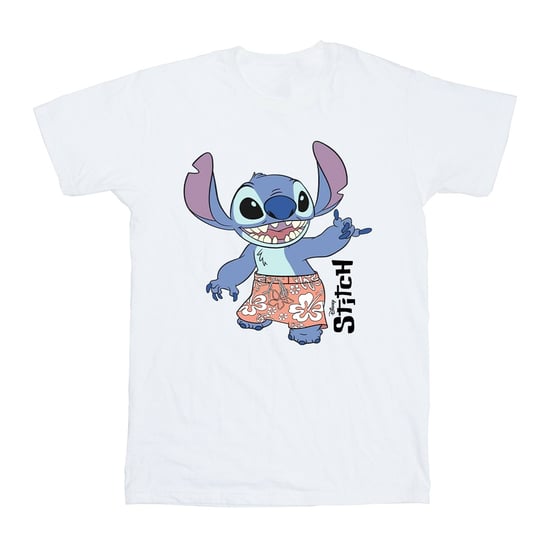 Disney Meisjes Lilo & Stitch Bermuda Shorts Katoen T-Shirt (Wit) - Image 1