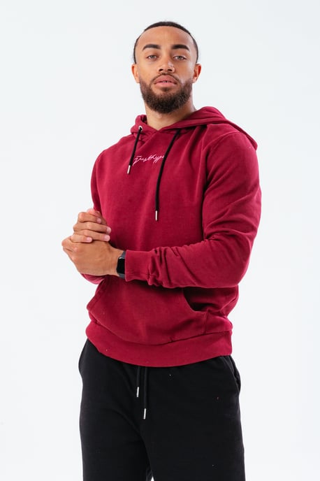 Hype Vintage Burgundy Oversized Jh Men's Hoodie