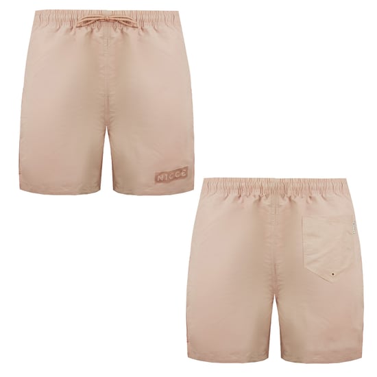 Nicce Stretch Waist Pink Mens Crib Swim Shorts 211 1 06 15 0339