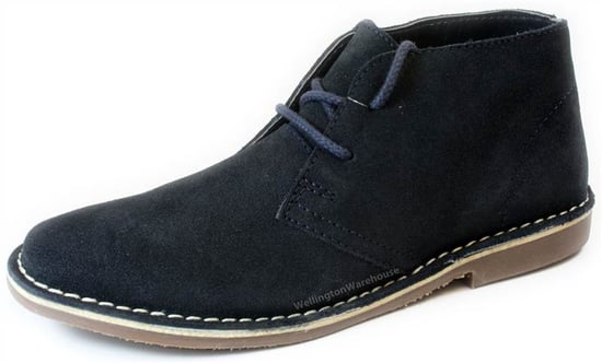 Red Tape Gobi Suede Leather Navy Mens Desert Boots
